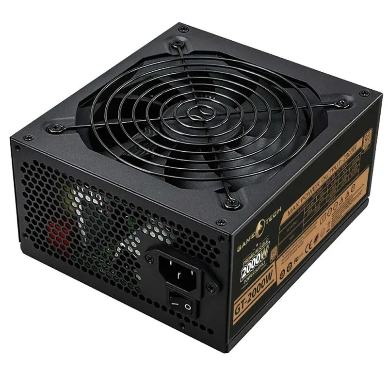Gametech 2000Watt 90 Plus Gold 14cm BTC Power Supply