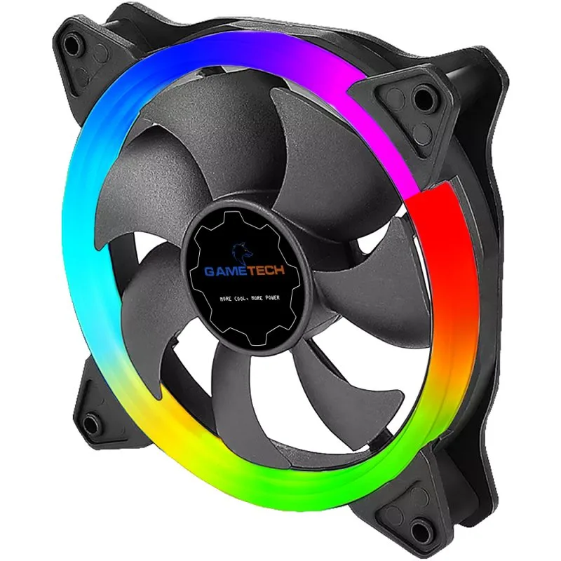Gametech 7 Renk RGB Kasa Fanı