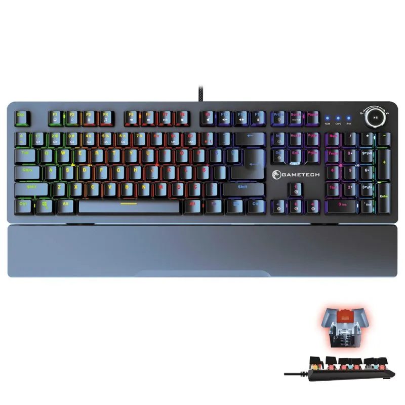 Gametech Black Rider | Red Switch Mekanik Klavye