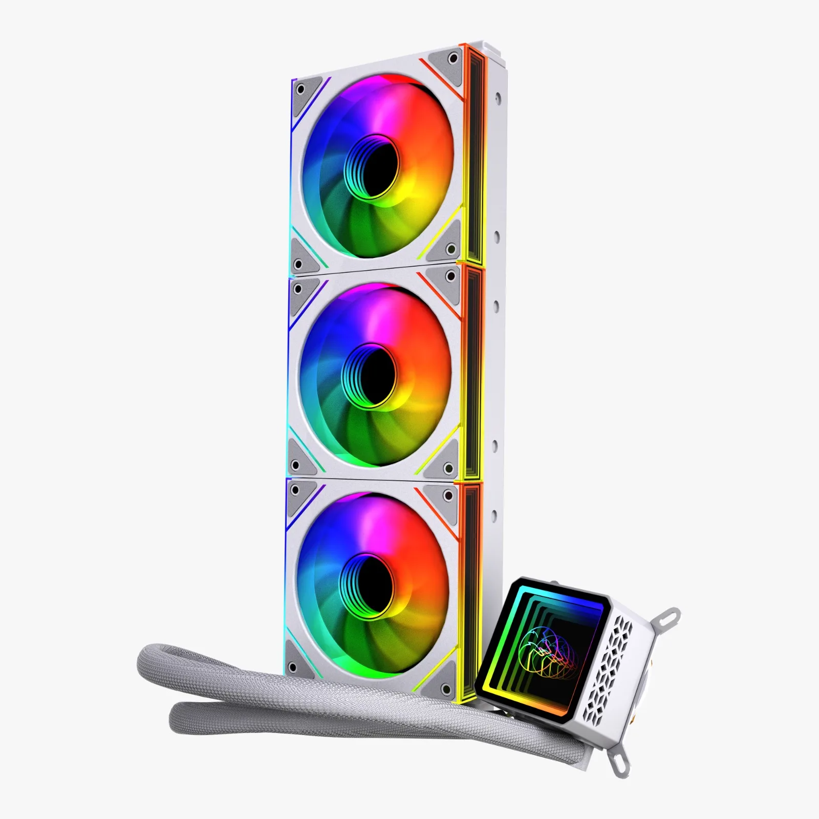 Gametech AHD360W V2 Hydra 360mm Beyaz Argb Sıvı Soğutma Sistemi