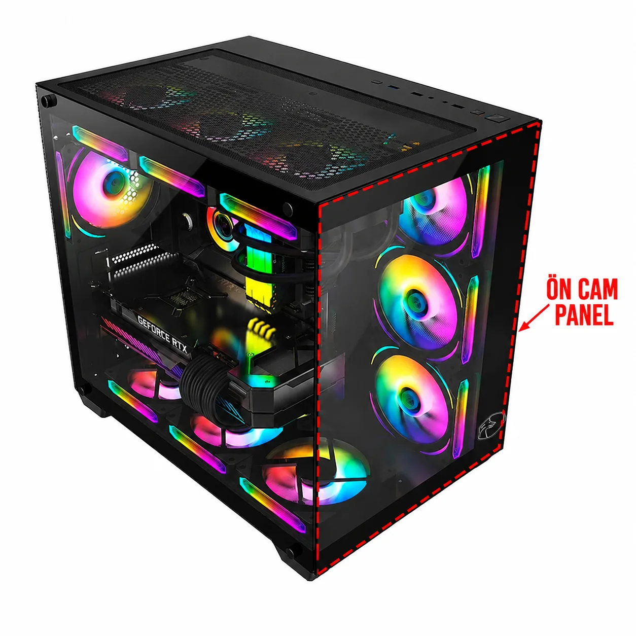 GAMETECH PRİME V2 SİYAH ÖN CAM