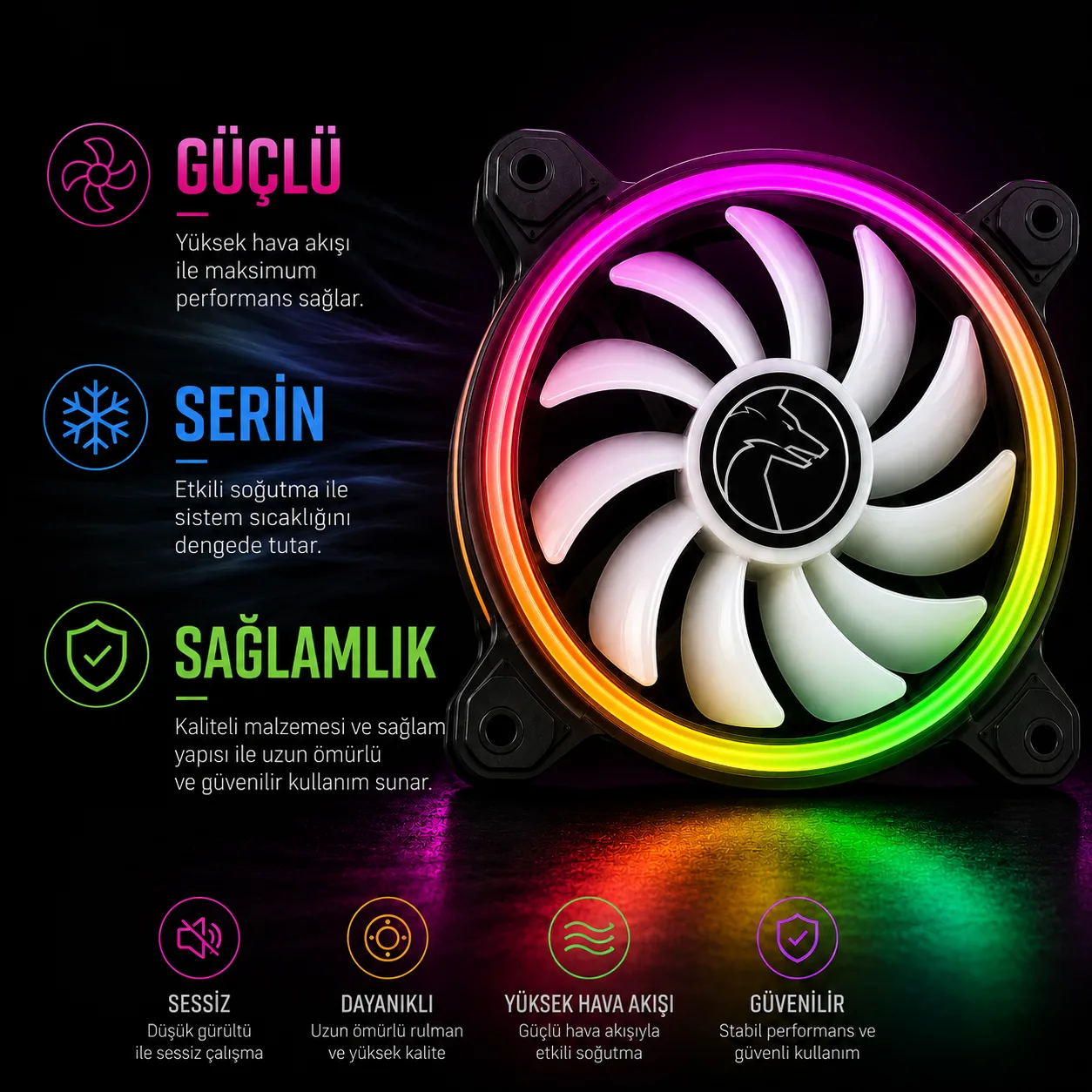 GAMETECH X-COOLER FAN-YARDIMCI FAN